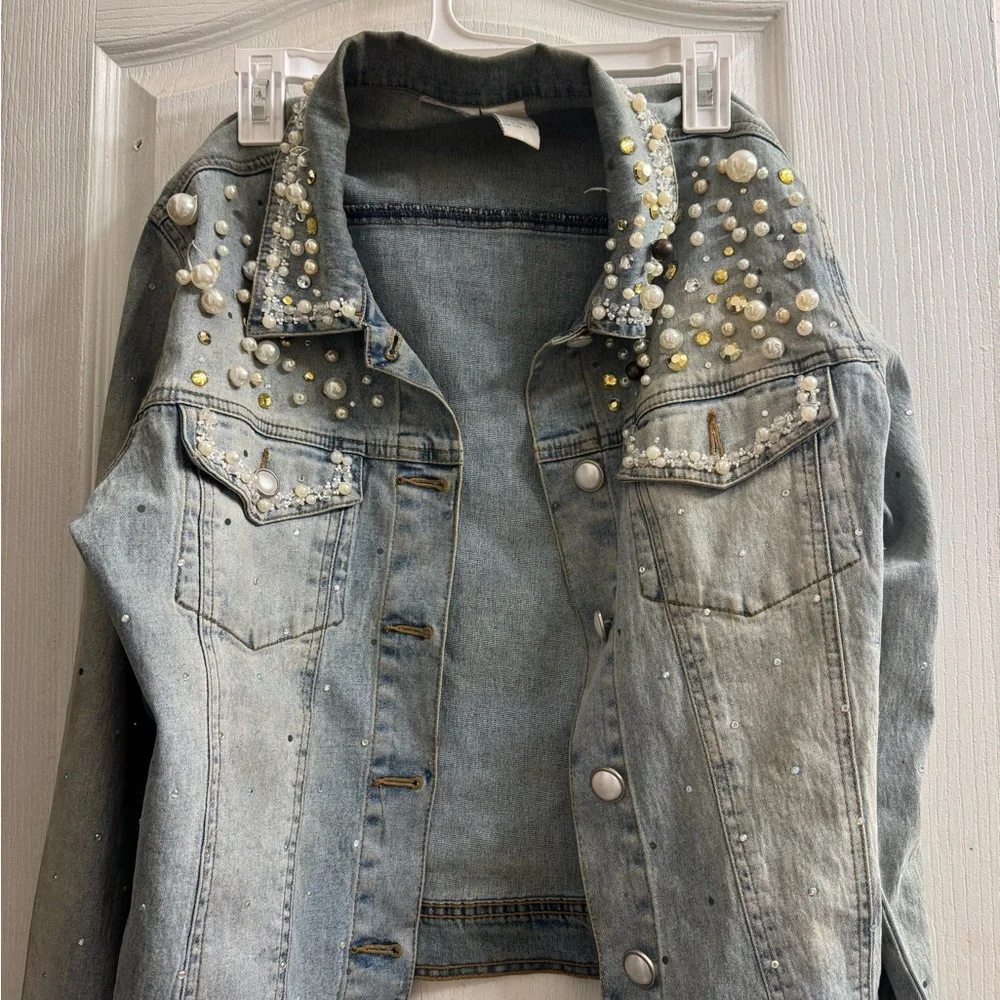Embellished Denim Jacket - Picture 1 of 5